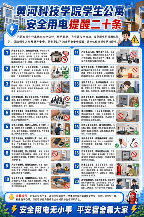 护航新程|宿舍安全红线!黄河科技学院2026级新生宿舍安全科普指南