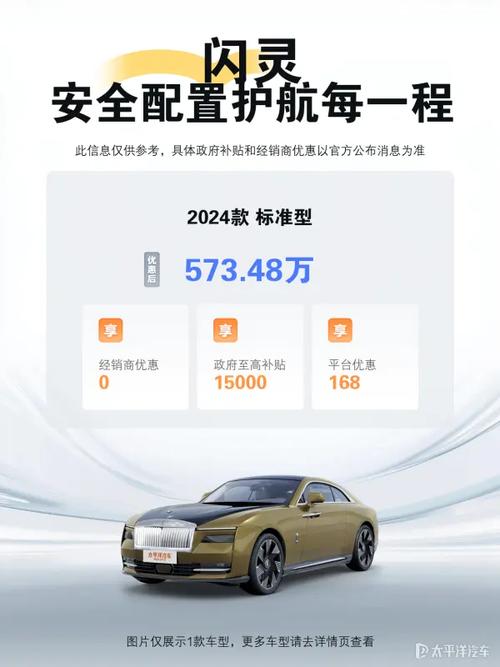 宝子们,今天要给大家分享超酷炫的劳斯莱斯闪灵,作为一款纯电跑车